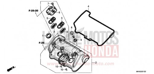 COUVERCLE DE CULASSE CRF1000AK de 2019